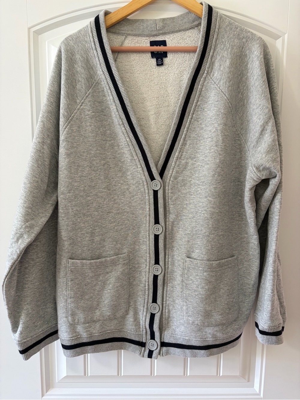 Gap Oversized Womens Varsity Cardigan Size Large
